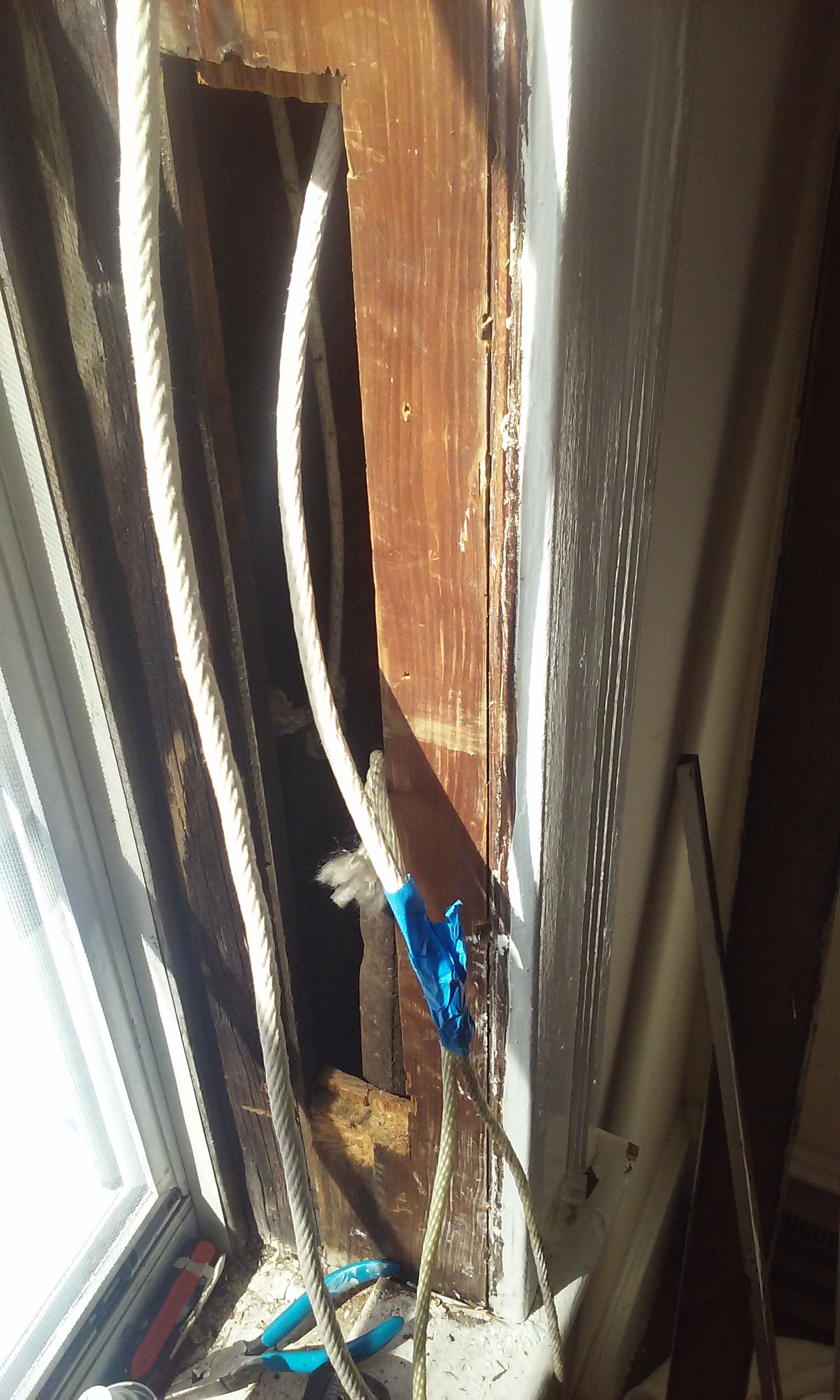 Fixing Sash Cords on a Classic Old Wooden Window